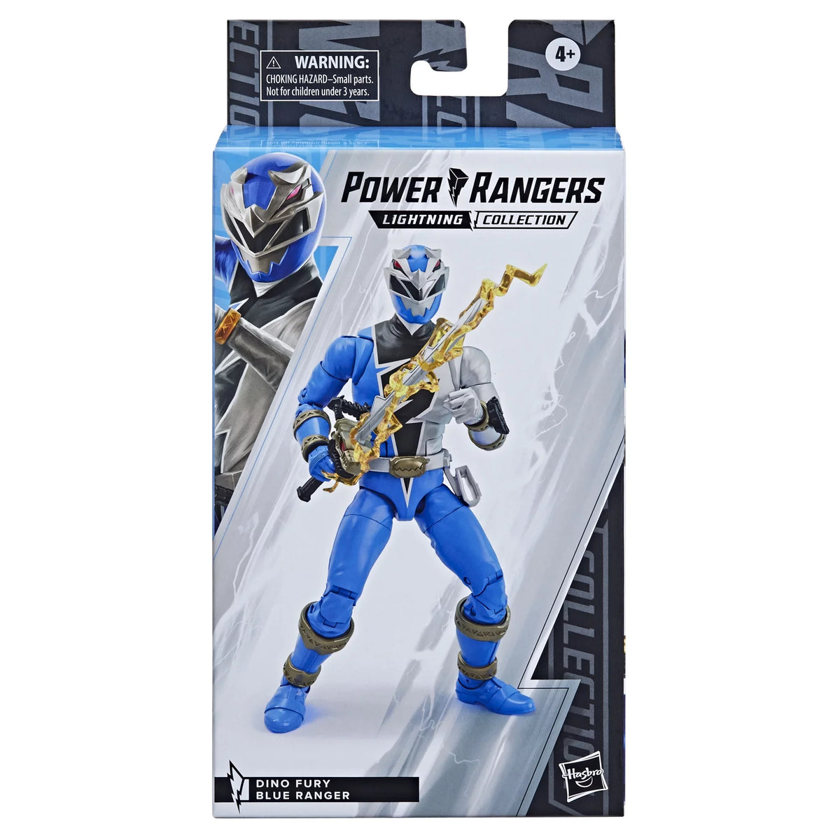 Dino Fury Accessories Rangers Collectible 6-inch Collection Ranger Figure Blue Toy Lightning Premium Action Power with