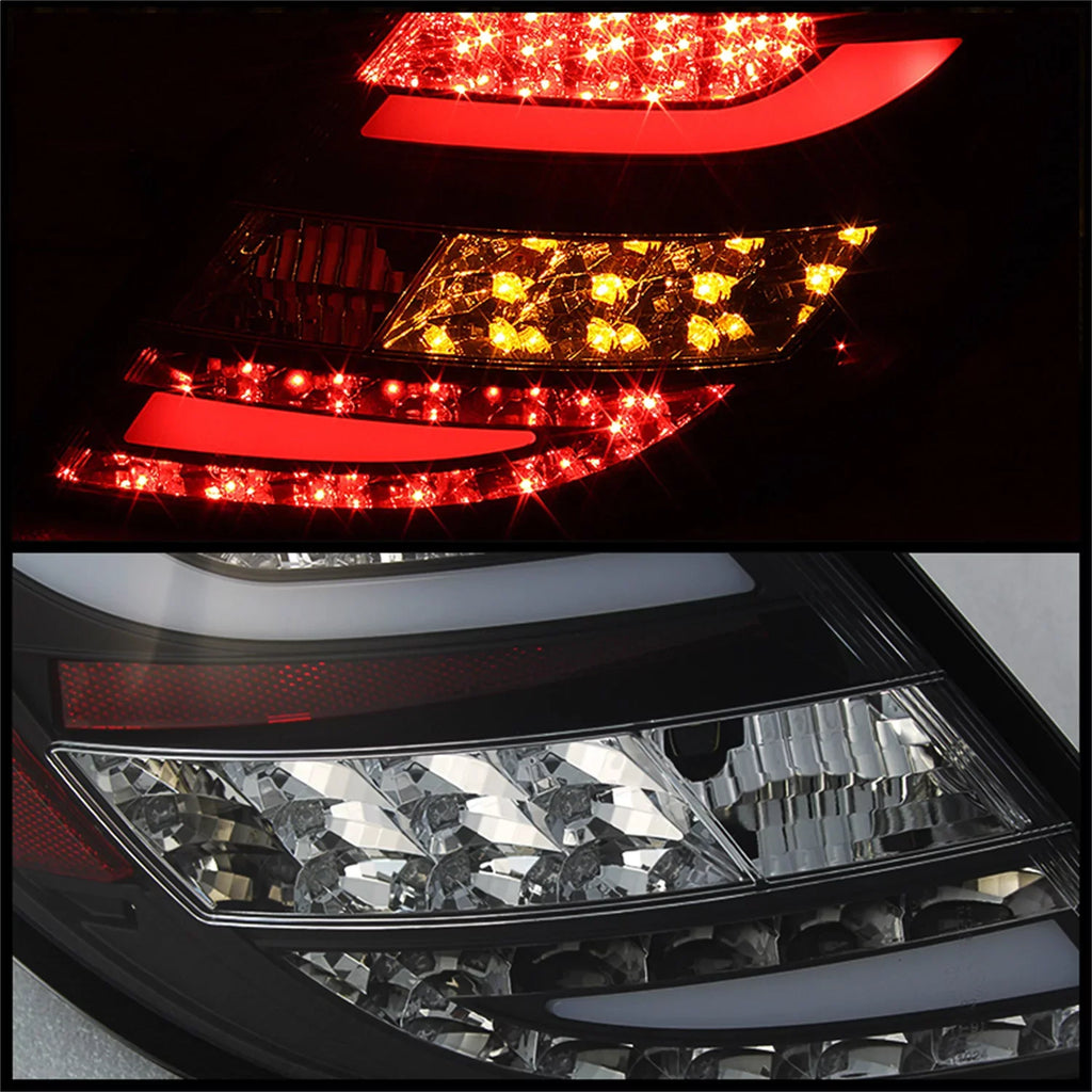 Benz Tail Lights C-Class W204 Only) 2011-2014 Black LED - C Spyder 11-14 Mercedes select: Fits LED MERCEDES-BENZ (Will Model Fit
