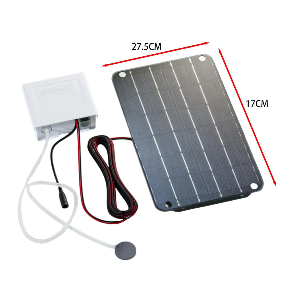Solar Air Pump Pond Pump Solar Pump,Aquarium Eco Pond Air Hydroponics Aerator Silent Friendly,6V Oxygenator Solar jicheng for Powered