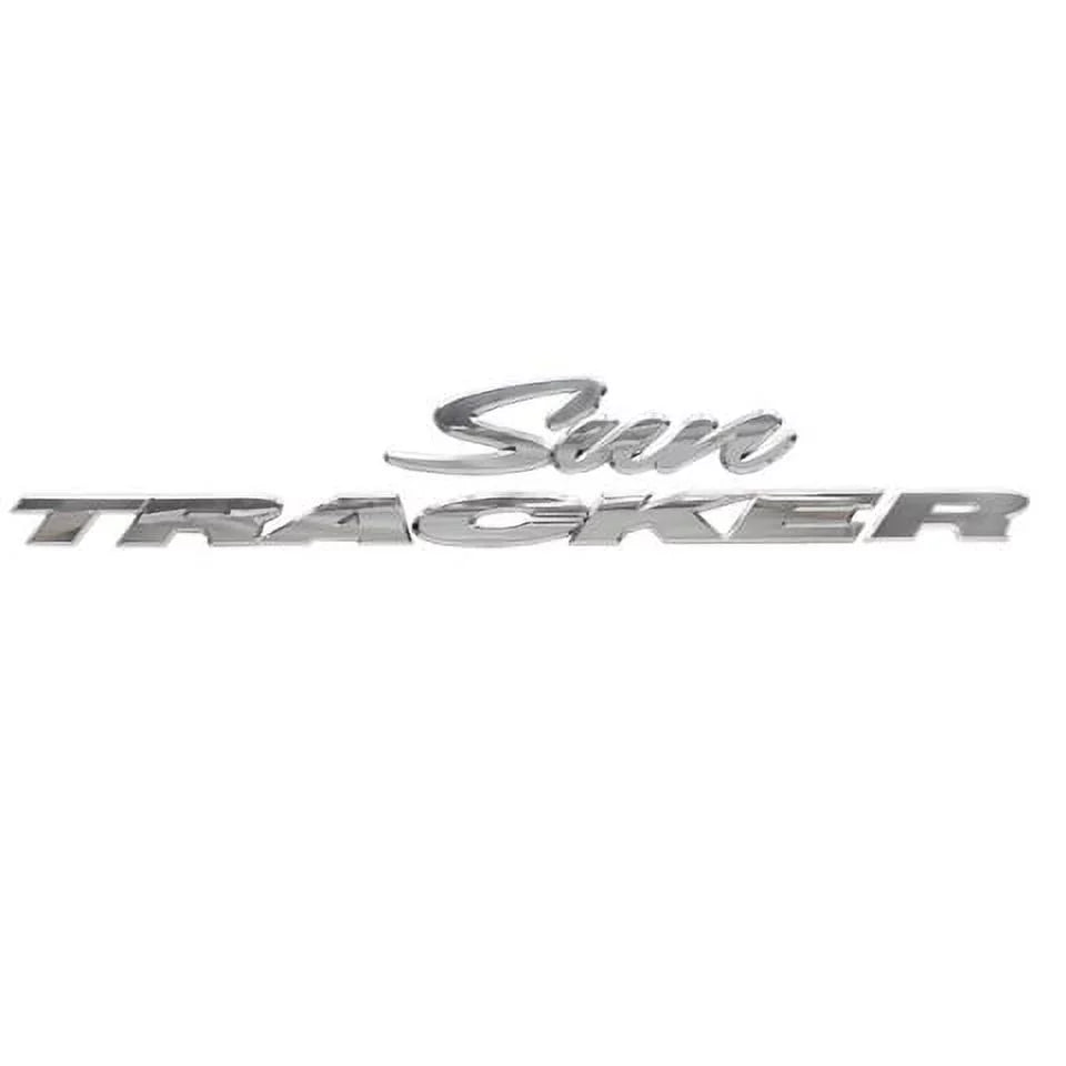 Raised Sun Boat | Chrome Sticker Logo Tracker 161758 Decal Pontoon
