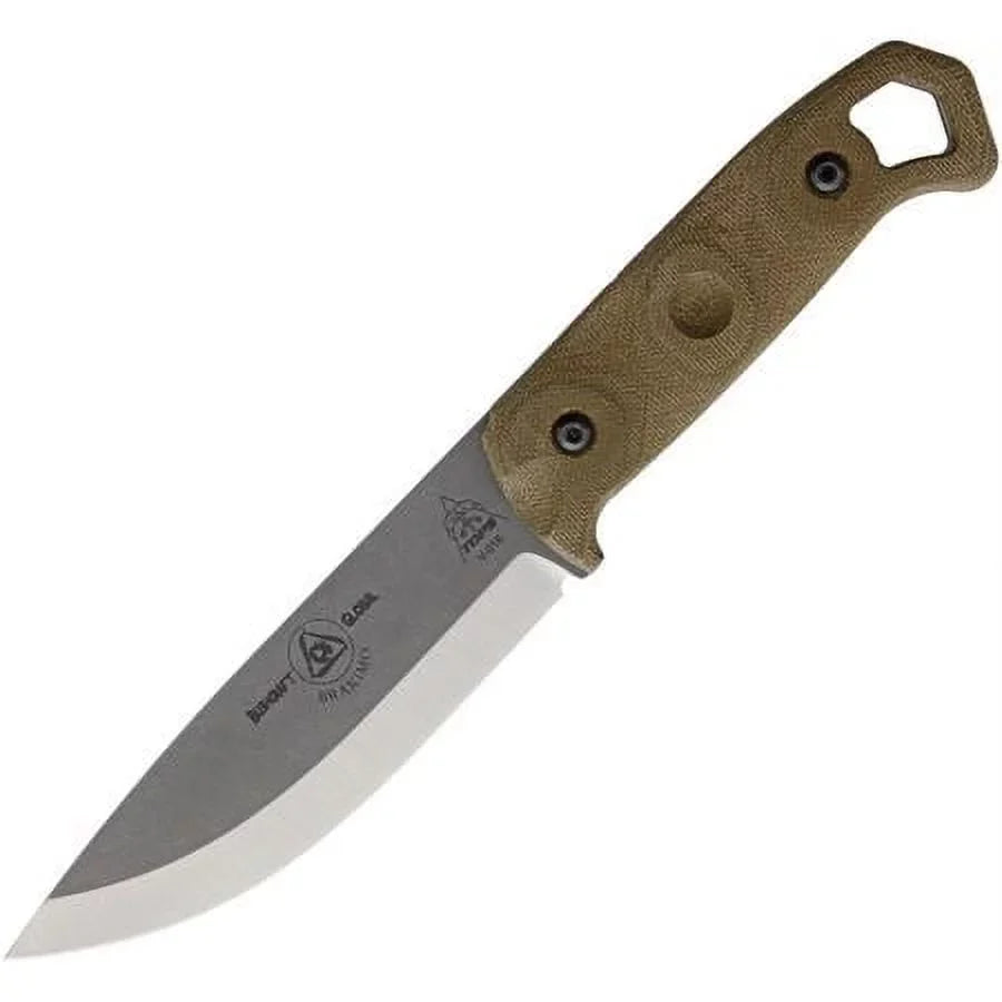 Tactical High-Carbon Knife 5.25" Steel Tops