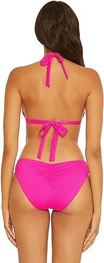 Virtue Rebecca Halter by FLAMBE Large Swim US Bikini Becca PINK Top, Santorini