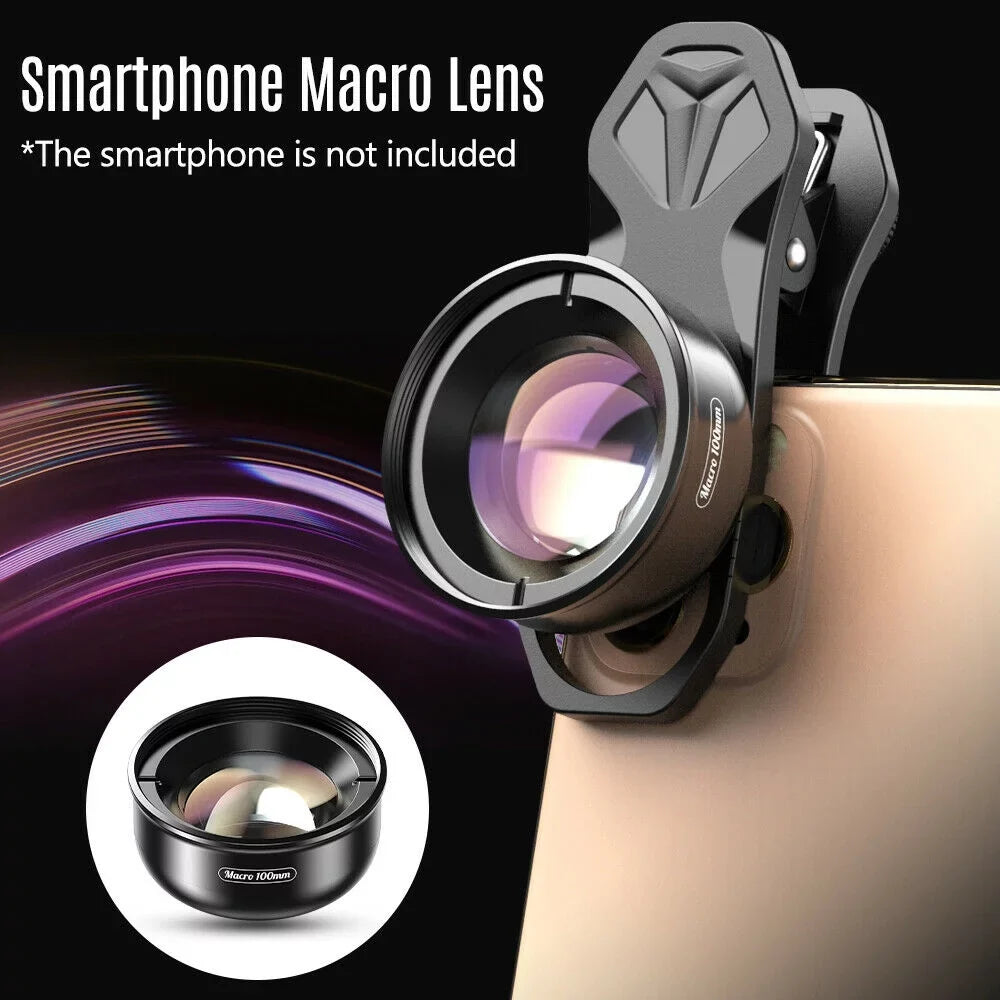 Detachable Alloy Camera Multi-Layer 4K Shooting Macro 40MM-70MM Clip Cellphone External Aluminum Lens Accessory Lens HD Distance Optical Coated