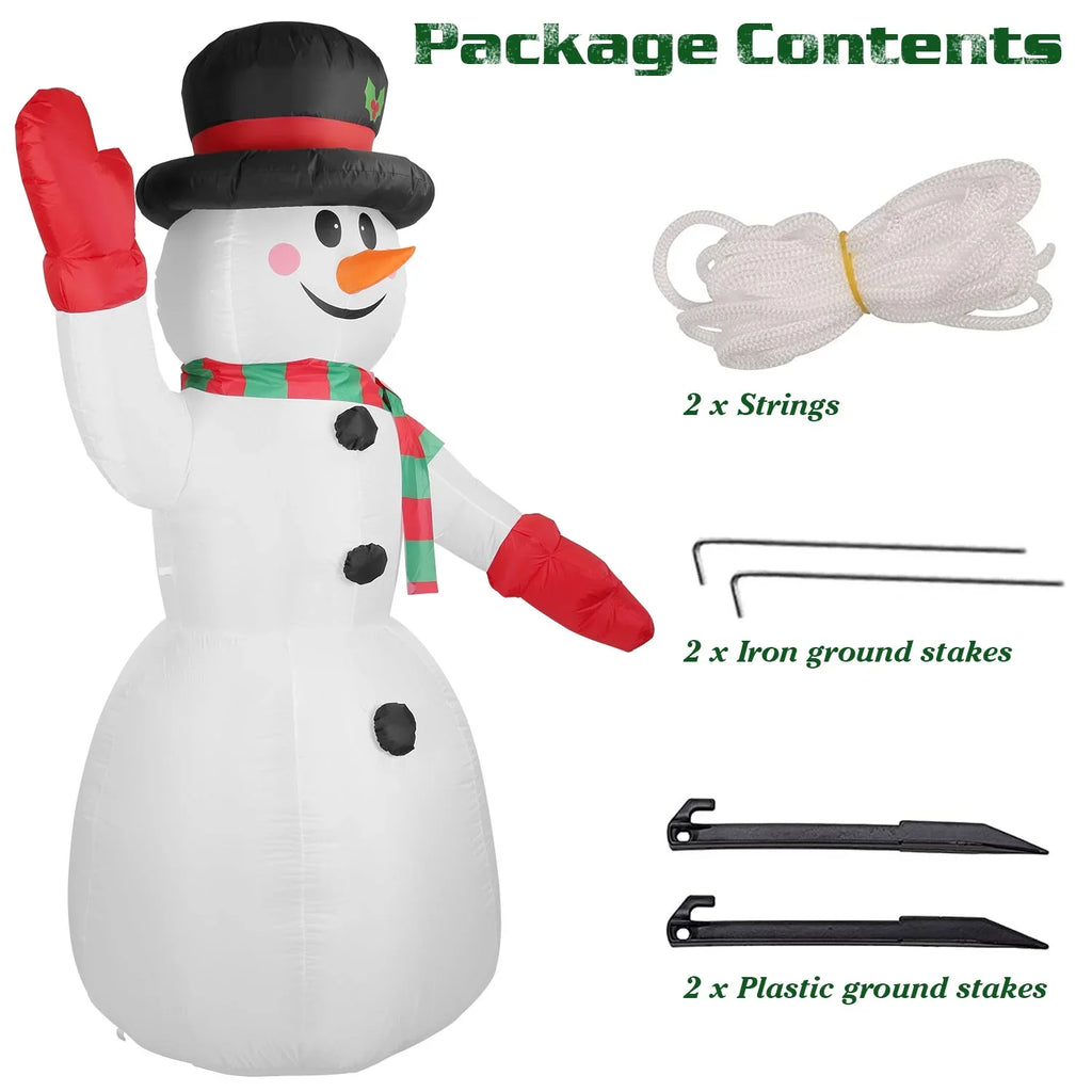 Snowman Blow Lawn Light Party 7.9ft Winter Decor Yard Snowman, Christmas Holiday Inflatable Holiday for Yard Decoration, Up Garden Up Giant iMountek Huge