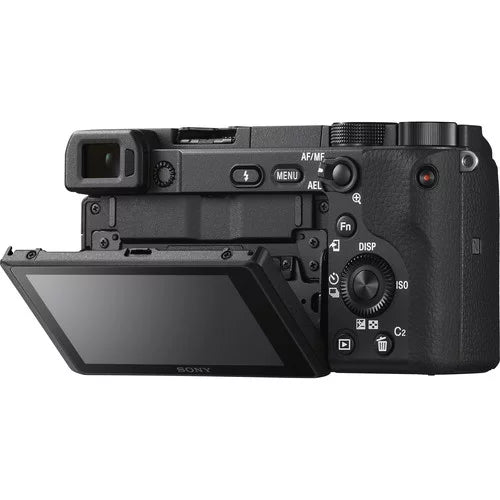 Pixi 16-50mm a6400 & Flip Video, Compact with Digital Essentials Camera Lens Focus, Camera: Auto 4K Mirrorless Interchangeable Real-Time Lens Sony Eye Kit Alpha APS-C + Screen