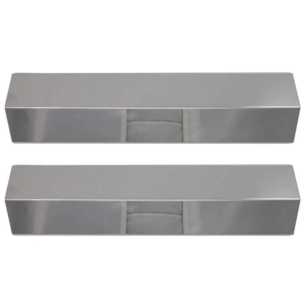 Grill Shield 810-8410-F Tamer, - Bar, Flavorizer for Compatible Guard, Burner 15" Vaporizer Tent Heat 2-Pack Plate Deflector, Cover Flame Barbeque Steel Replacement Charmglow Bar, BBQ Parts Stainless