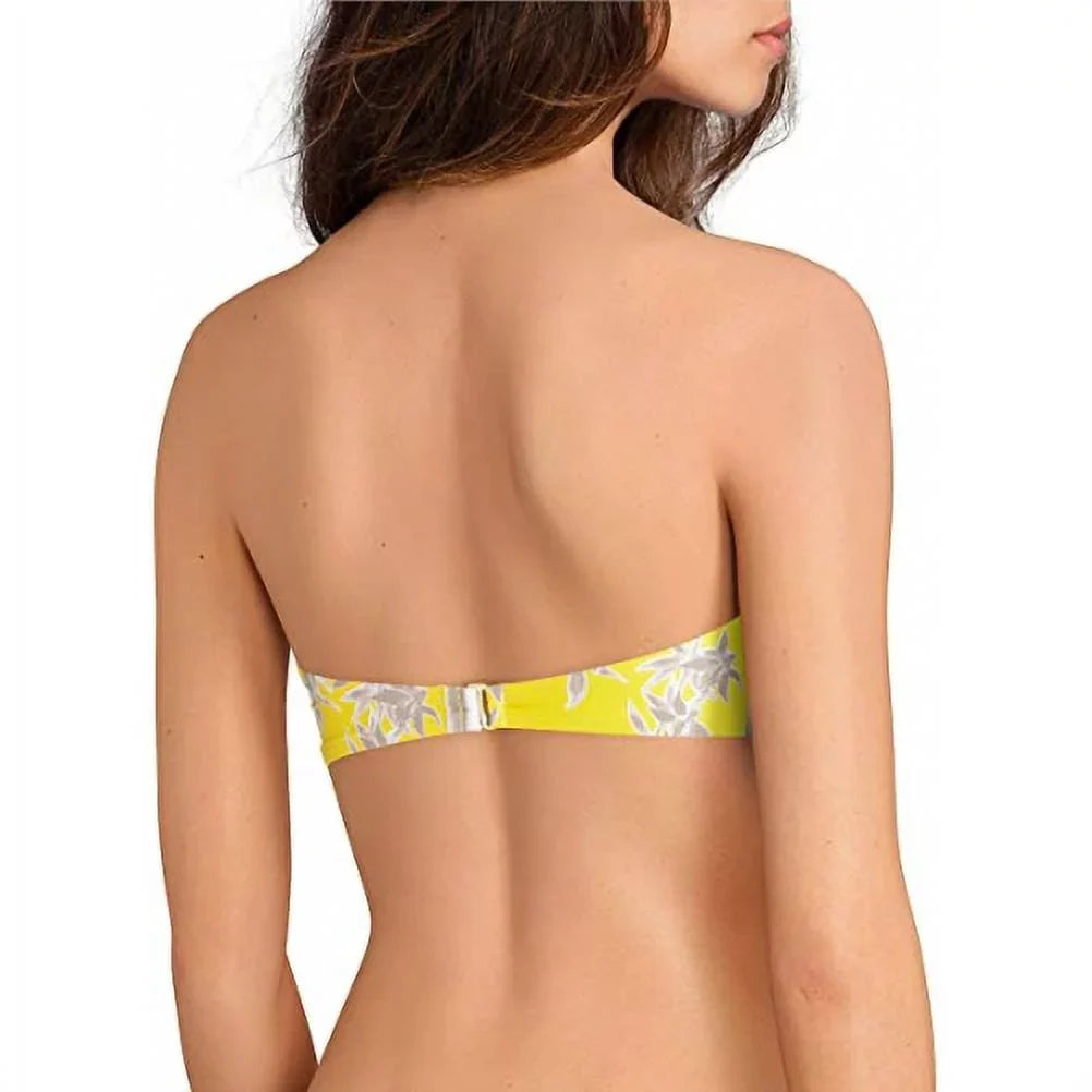 Bandeau Bini Top - Removable Knot Primary Paradise Yellow Gianni Straps Bikini