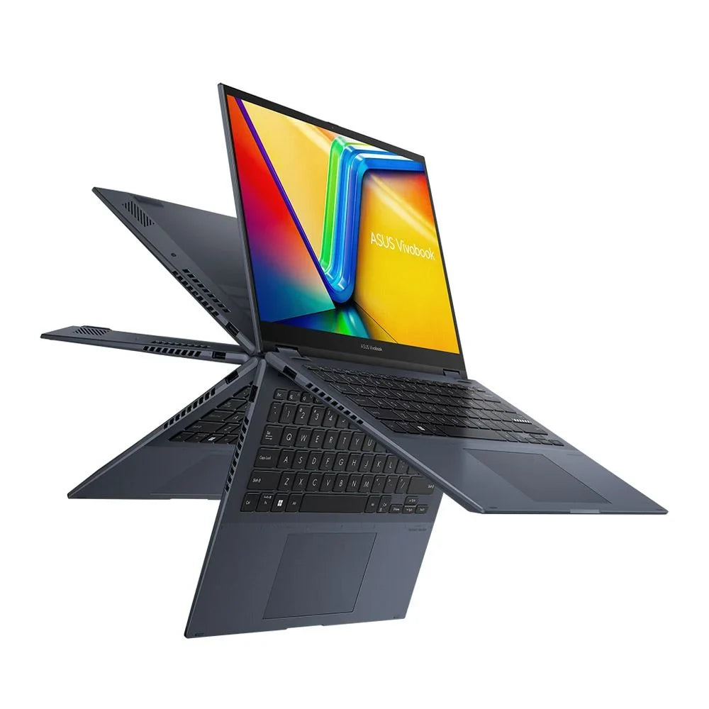 DDR4 Vivobook Core ASUS Blue WiFi BT Drive Laptop 1220P Processor Home Computer 12th 1.1GHz Flip 8GB Graphics UHD Windows 2-in-1 S Intel State i3 Gen 256GB 14" 11 Quiet TP3402ZA-OS34T Solid RAM Intel