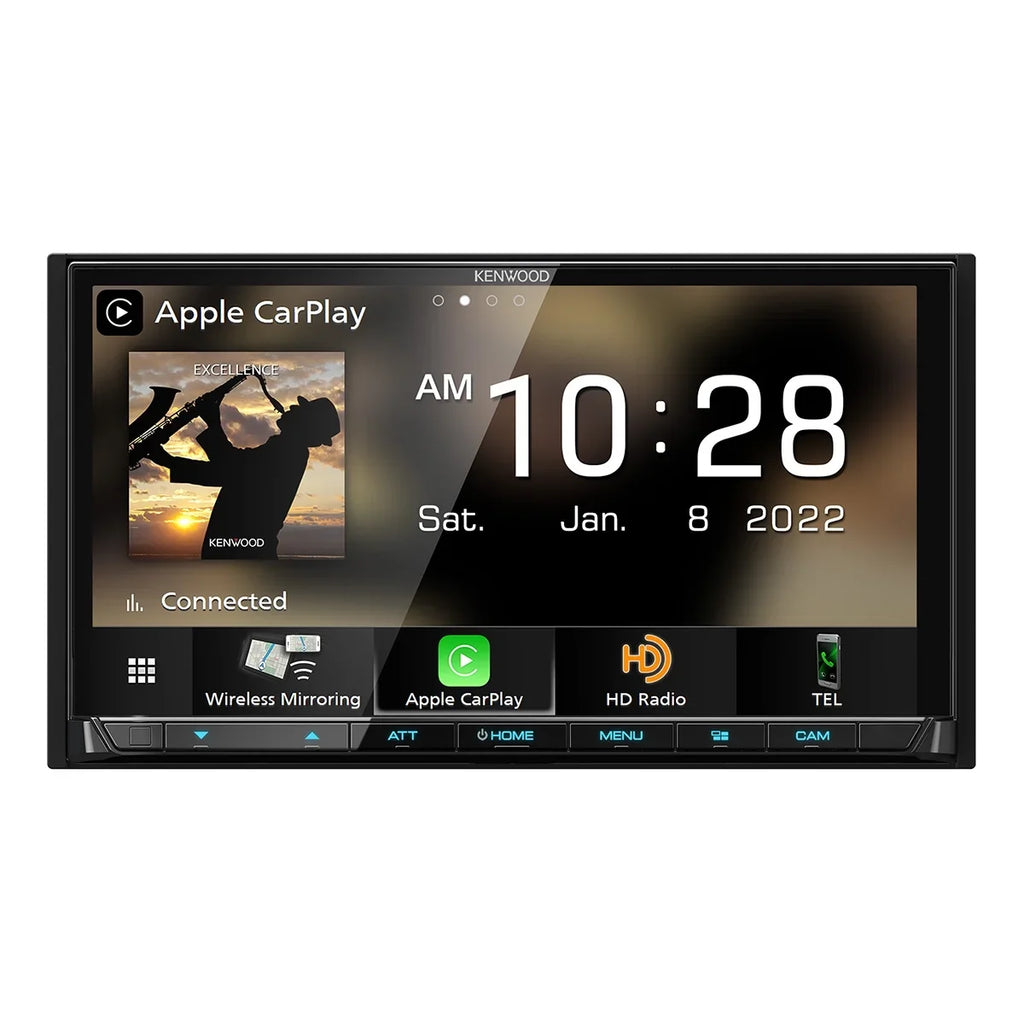Kenwood Digital eXcelon HD Auto, Receiver Touchscreen Bluetooth 6.95" Multimedia Android with Play, Radio DMX908S & Apple Car