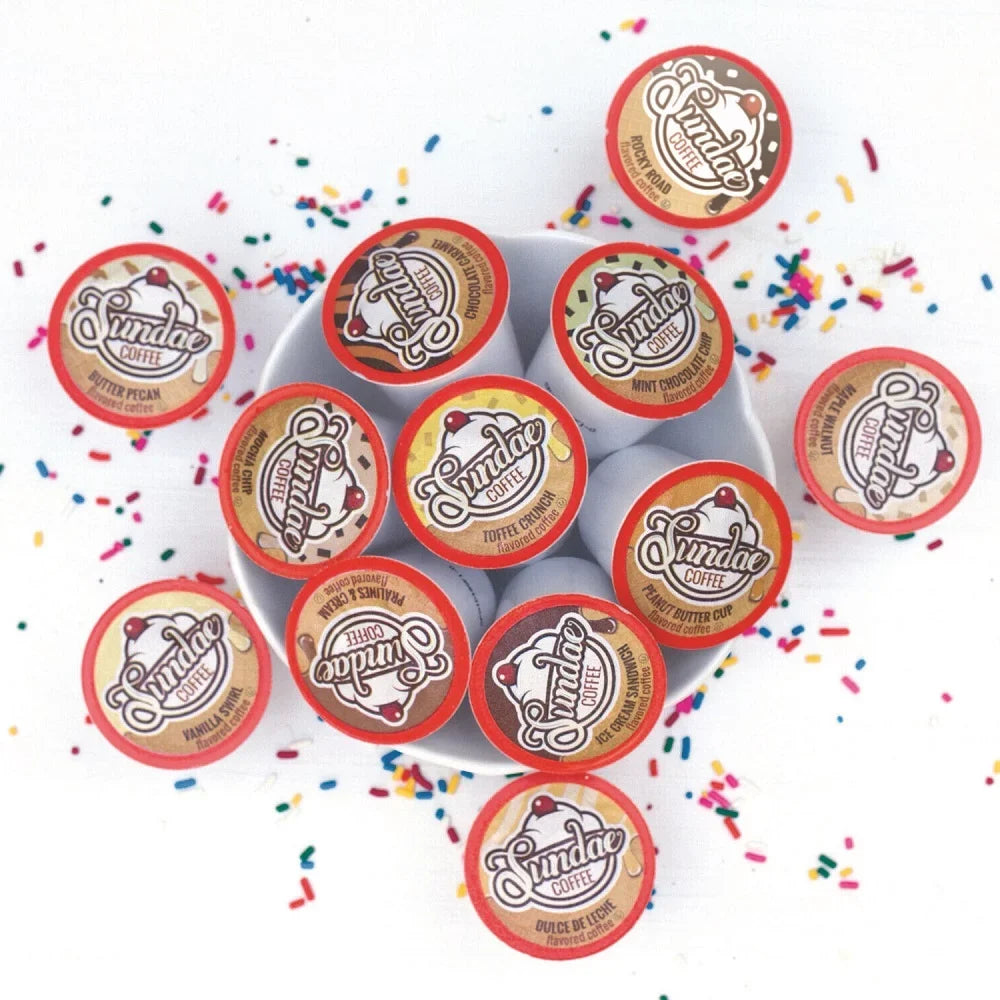 Sundae K-Cups Coffee Brewers 48 Cream Variety Ice Flavored Pack K-Cup for Keurig
