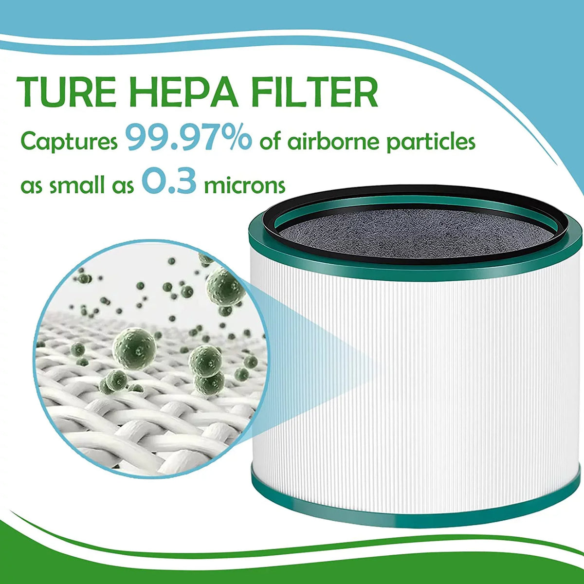 Air DP03 HP00 ,High-Efficiency 2 Replacements HP02 HP01 4G-kitty 968125-03 Carbon,Compatible Purifier,Part Activated Pack with Filters Desktop DP01 HP03 Purifier Number