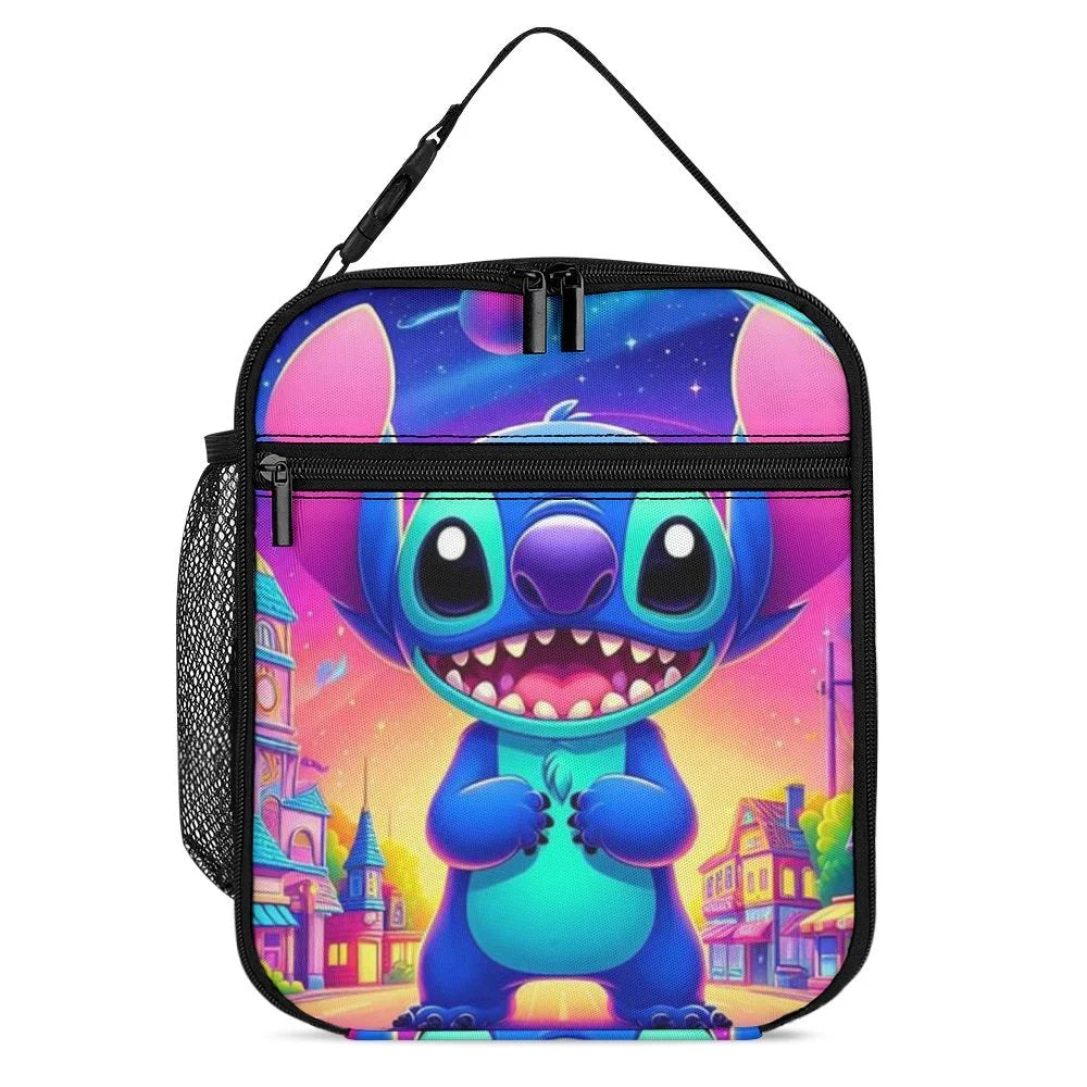 Kids Adult Tote Bag Boys Girls Thermal Cooler For Portable Art Lunch Handbag School Lilo Insulated Bag Bento Stitch Office