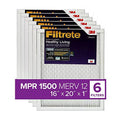 Filtrete Furnace Air 6-Pack 1500, 16x20x1, (exact MPR 19.69 Healthy Living Ultra 0.78) dimensions AC x x Allergen, 15.69 Filter,
