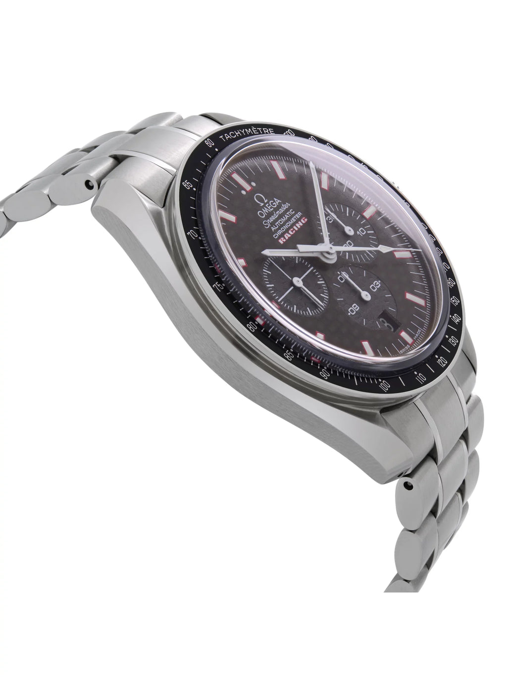 Mens Omega Chronograph Automatic Speedmaster Watch Dial 3552.59.00 Racing Carbon