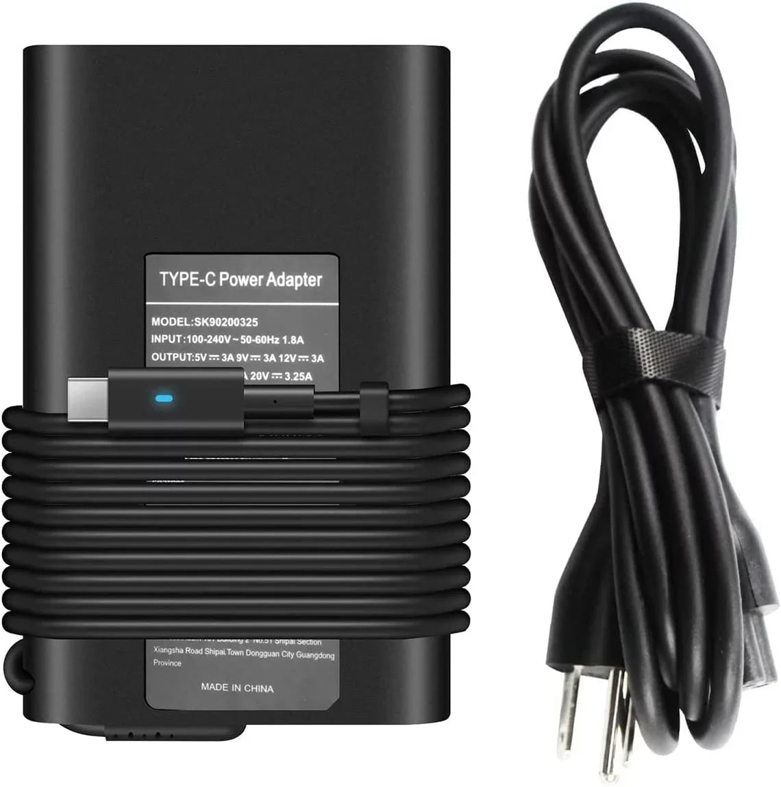 5320 C 7370 5310 Laptop 5290 5420 5179 5520 Adapter 65W 7420 for Dell Type Charger 5400 C Latitude 5285 7410 5480 USB