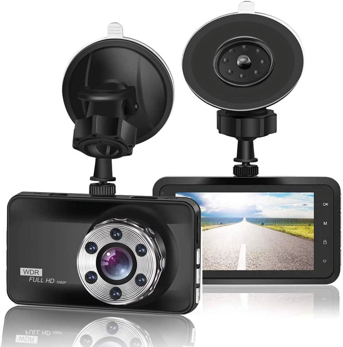 Camera Video Full Night Car Display in Dashboard 170 Dash ORSKEY Cam Angle HD Car Wide DVR with Dashcam for WDR G-Sensor Cars 1080P Recorder 3.0" LCD Vision Camera