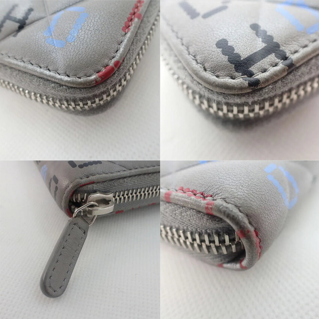 computer (Good) board matelasse Cambon mark long Pre-Owned Chanel pattern wallet circuit CHANEL here