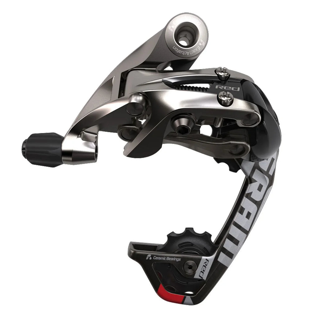 Rear - Derailleur Red 10 Cage, SRAM Speed, Medium Black/Silver WiFli