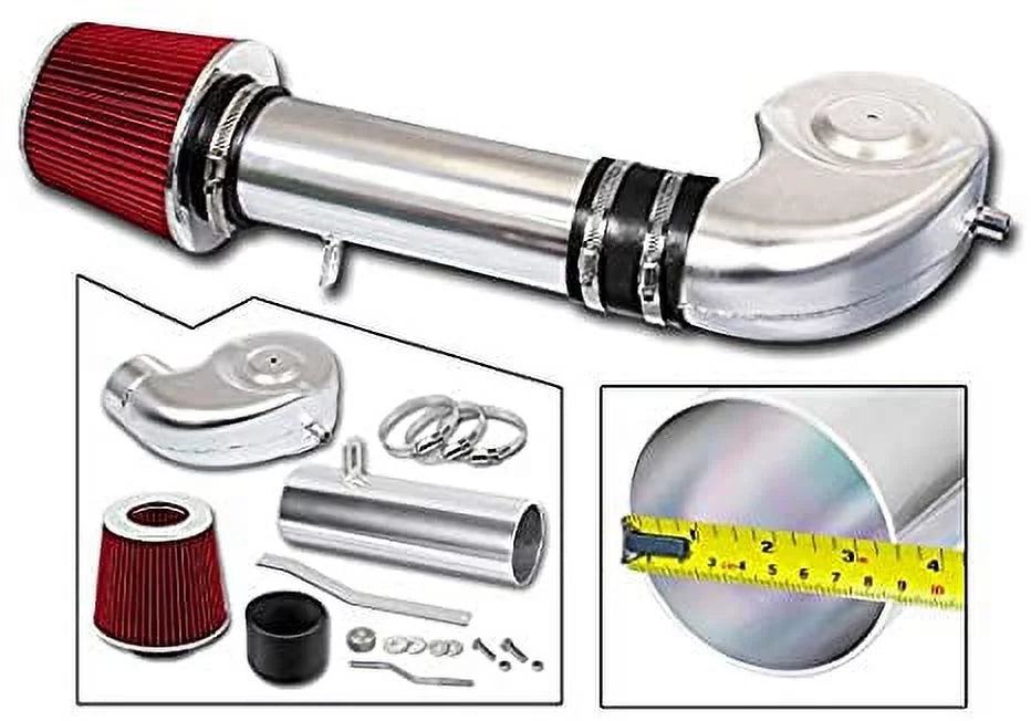 '+ 5.9L 1500 Combo Short RED Ram Rtunes Intake Air Ram 5.2L&5.9L Dodge Compatible / Filter For Racing V8 94-02 Kit 94-01 Dodge Ram