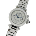 Quartz, W3140007, Miss Ladies Pasha Stainless Polished Pre-Owned (Good) SS, Cartier Steel, Silver, Watch,