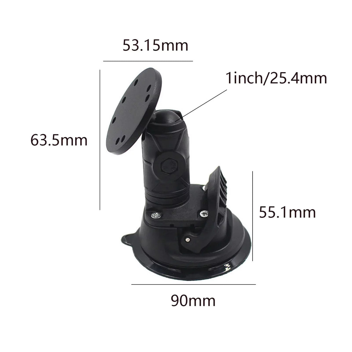 Ball Plate Mounting Bracket Universal Holder Mounted Fish Fish Kayak for 1inch Boat Deck Depth Replacement