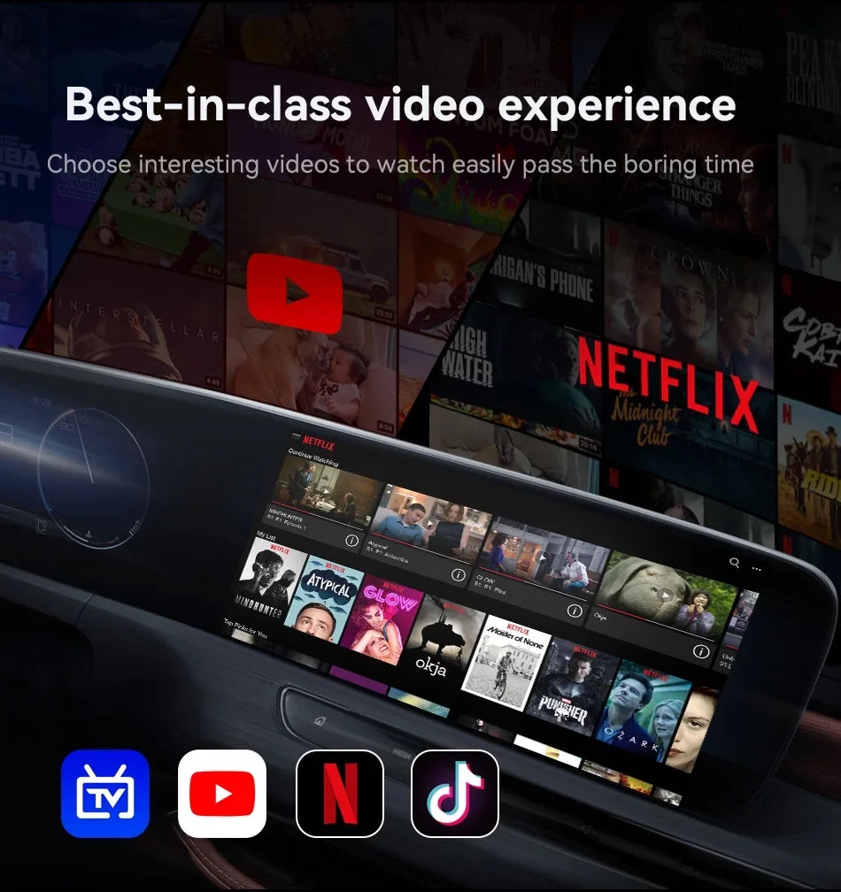 Box Multimedia Box Factory Carplay Support Netflix Carplay 2+16G YouTube SIM/TF 4G Wireless Card,for Android 11, HDMI Cars with Carplay Magic Auto Core, Box Video Output，8 Android Wired Biniz with AI