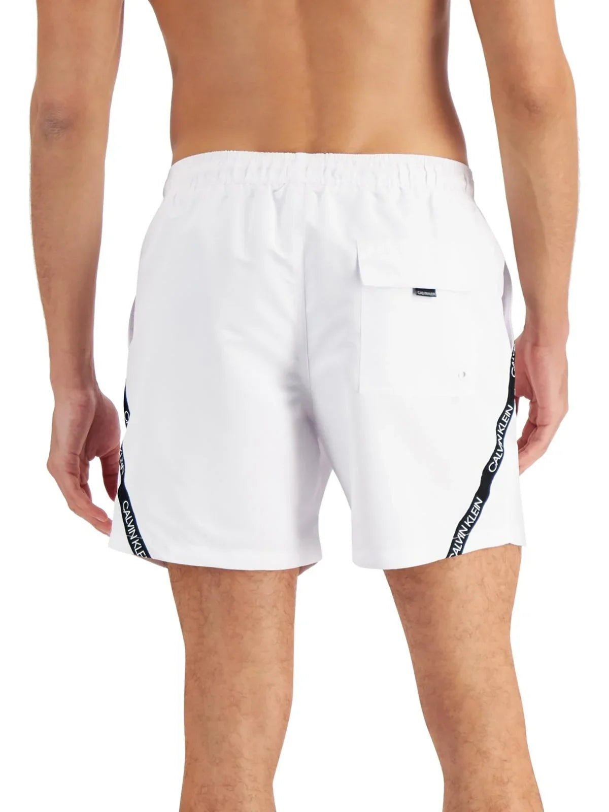 Klein Swim Trunks Drawstring Mens Calvin Pockets