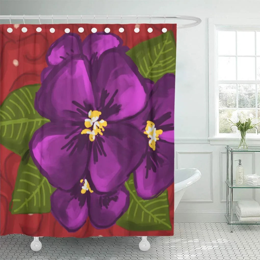 66x72 Shower Curtain Delta Sigma Libin Crimson Theta Dance inch Sorority Red Violet