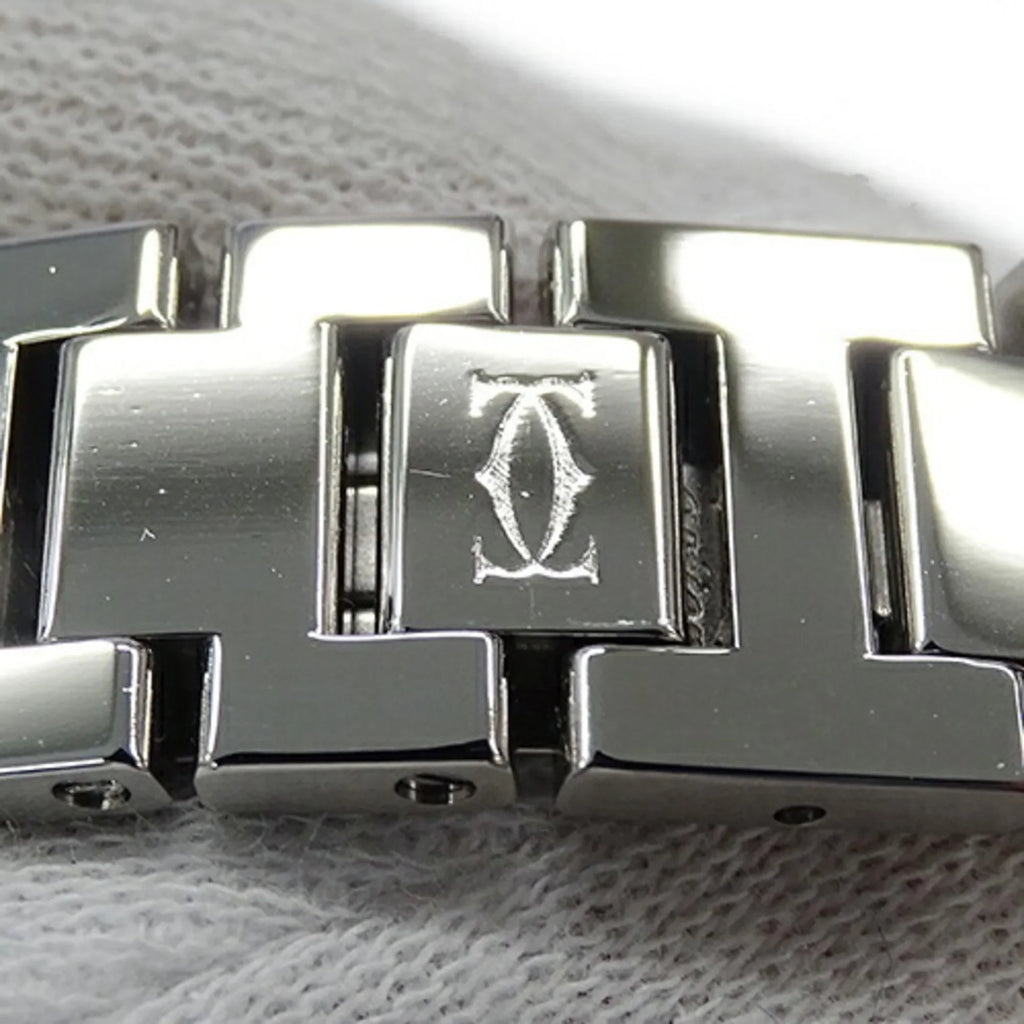 Quartz, W3140007, Miss Ladies Pasha Stainless Polished Pre-Owned (Good) SS, Cartier Steel, Silver, Watch,