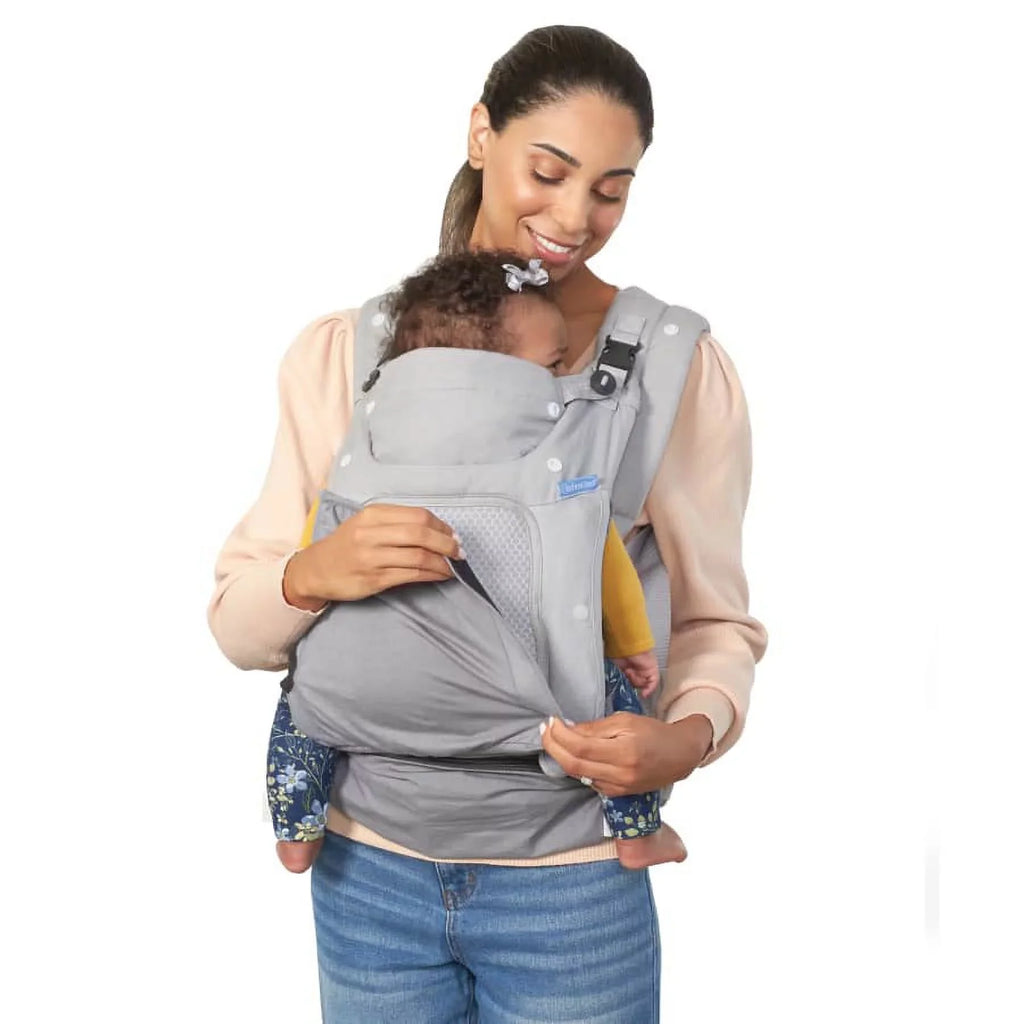 Baby Unisex, Ergonomic 4-Position, Infantino in-Season-5 Gray Carrier, Layer 8-40lb,