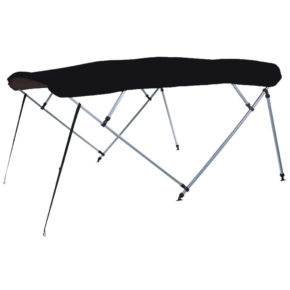 Carver Jet W, Fits Black - Pontoon Tube A(8SQ)4893UB-02 Bimini SQ 48"H, 96"-102" Kit 4-Bow Top 8'L