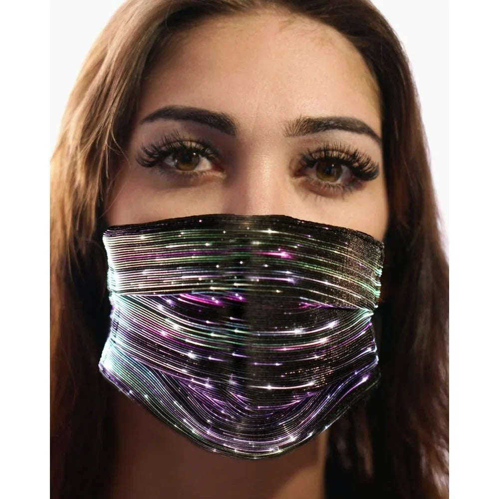 Party Mask Fashion 106332 Inc. - Western LED Black
