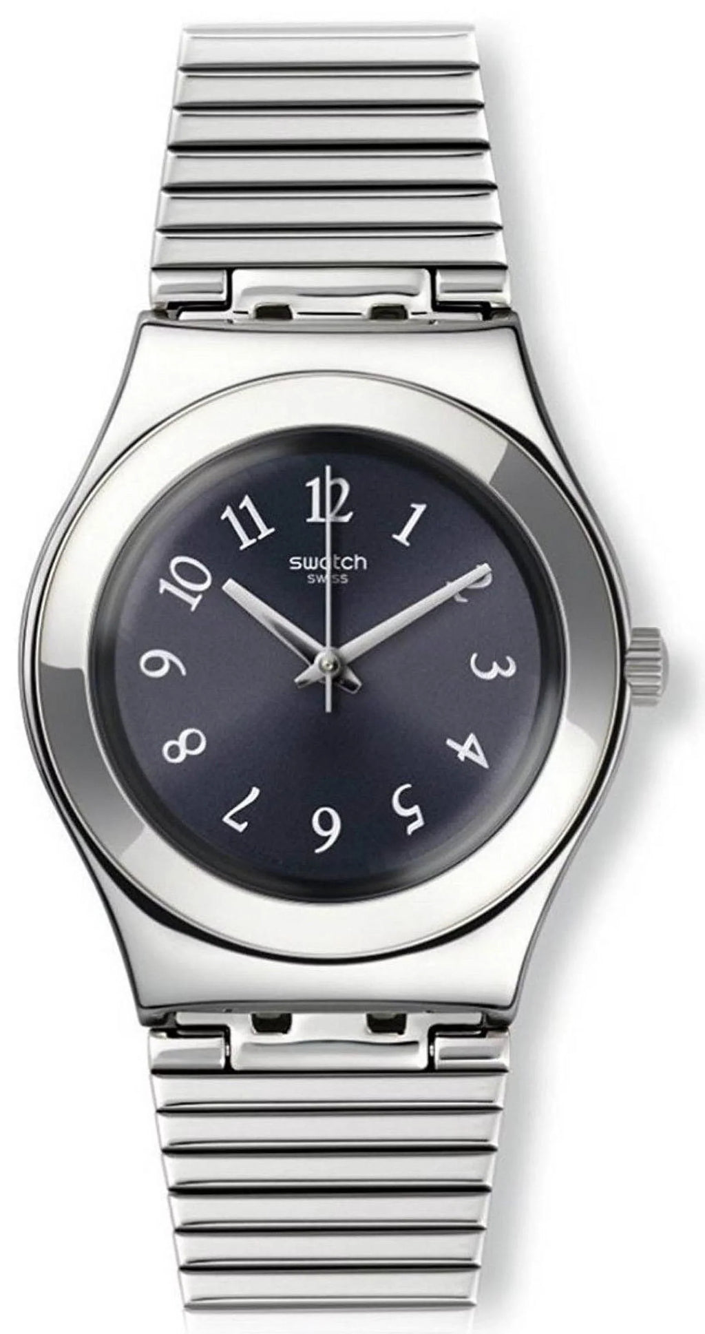 Women's Stainless Swatch Dial Starling Watch Black Steel YLS186G