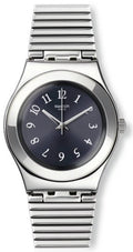 Women's Stainless Swatch Dial Starling Watch Black Steel YLS186G