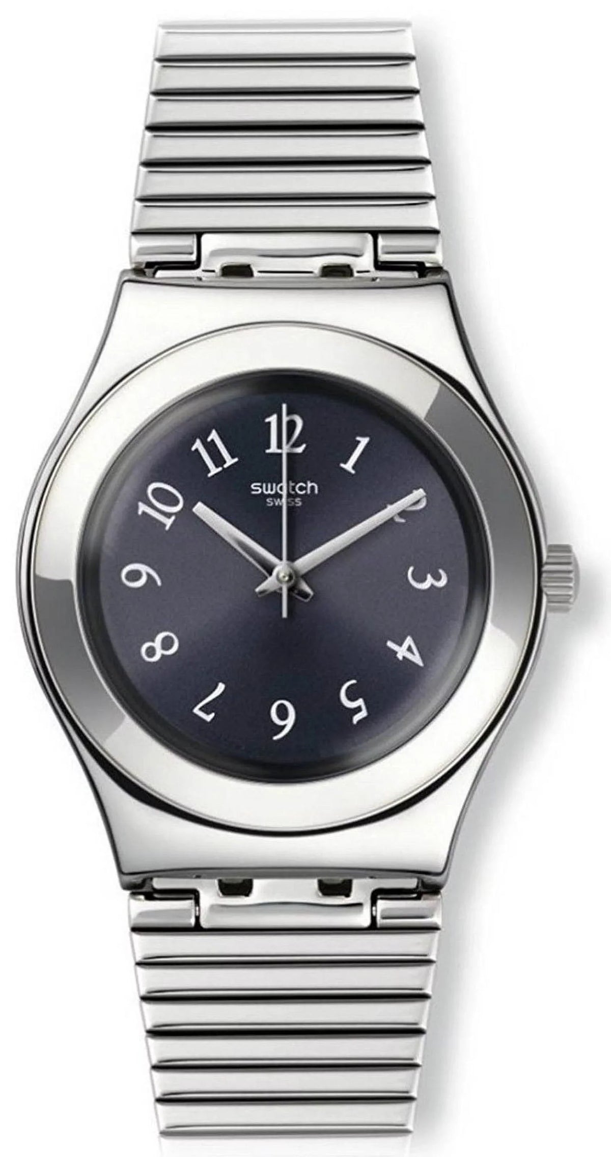 Women's Stainless Swatch Dial Starling Watch Black Steel YLS186G