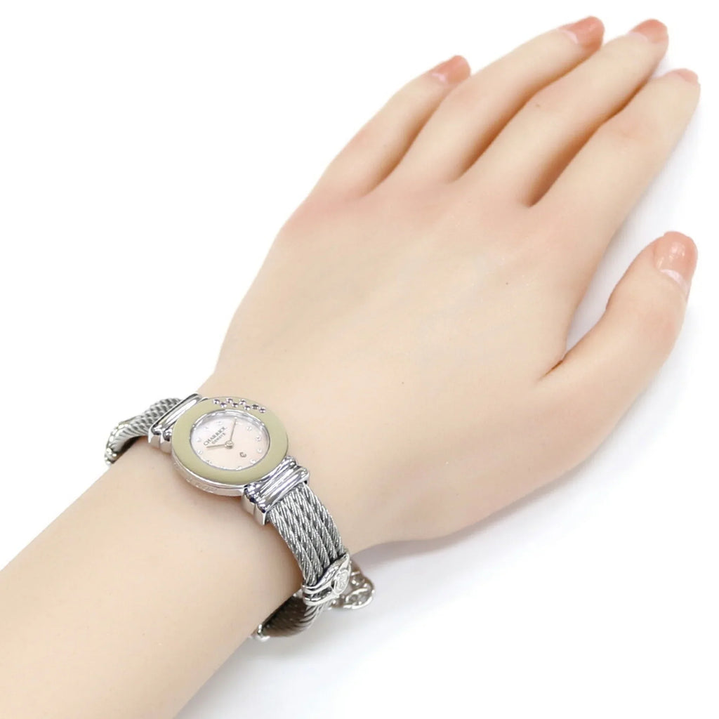 Stainless CHARRIOL 028ST Quartz (Good) Watch Women's Steel Charriol Pre-Owned Saint-Tropez