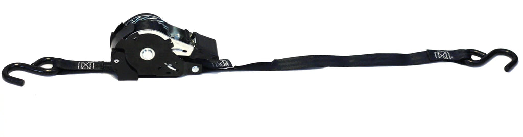 '- Trailer Bikes: Retract with Motorcycles, Auto | Secure Pack Tight Tie-Down Retractable 1" Hook Ratchet & Straps for Pickup Coated S Straps x Ratchet 20 12' NO-RATCHETING ATVs, Tiedowns