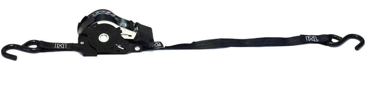 '- Trailer Bikes: Retract with Motorcycles, Auto | Secure Pack Tight Tie-Down Retractable 1" Hook Ratchet & Straps for Pickup Coated S Straps x Ratchet 20 12' NO-RATCHETING ATVs, Tiedowns
