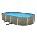 Pool Steel Top 18' Bluewave Wall Round Deep Trinity 7-In Rail 52-In W/
