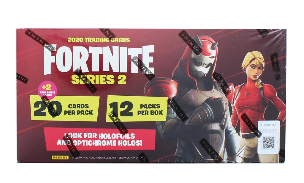 12 Trading Box, Panini 2 Packs Cards Fortnite Pack PAA-2-95372-20-C America Series Fat