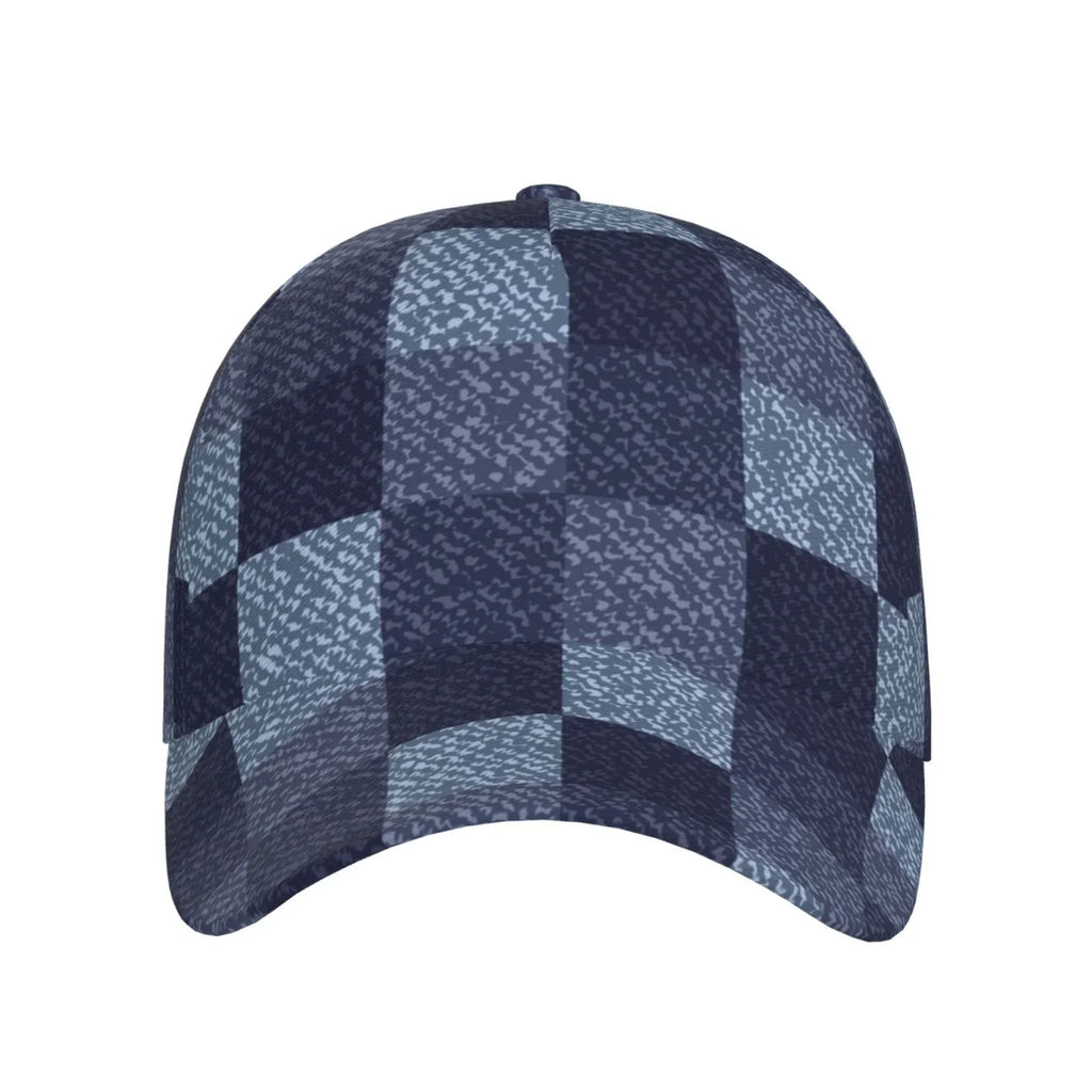 for Size Balery Buffalo Cap Activities Check) Workouts Dad and Running Seasons Baseball Adjustable Outdoor Gingham Hat(Blue All