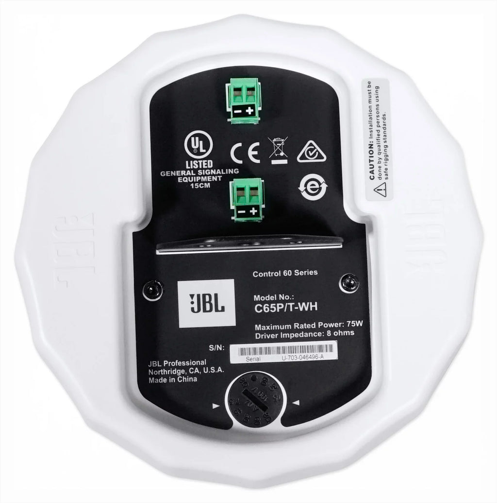 Amplifier+(6) 4-Zone White Source Speakers Commercial Matrix Pendant Multi JBL