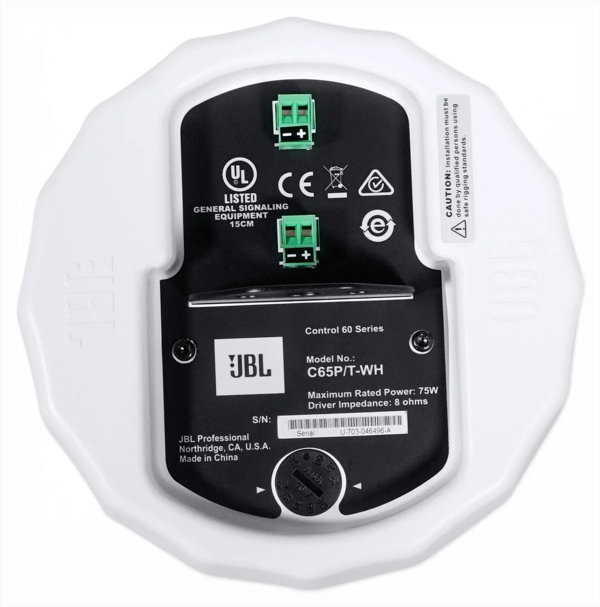 Amplifier+(6) 4-Zone White Source Speakers Commercial Matrix Pendant Multi JBL