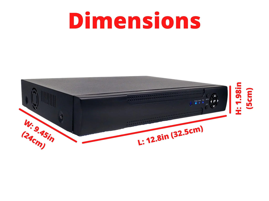 H.265 Drive Emile CCTV 4-in-1(TVI/AHD/CVI/CVBS) Evertech Recorder, Detection Alerts DVR Camera Motion Channel with 16 Access, Hybrid 10TB Surveillance & Easy Remote Hard