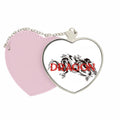 Mirror Purse West East Dragon Animal Heart Travel Myth Makeup Pink