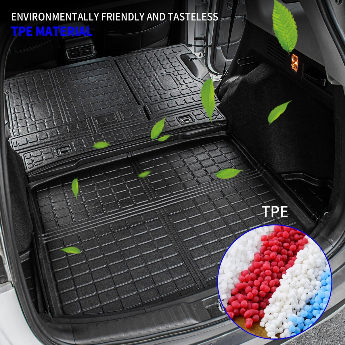 Mats) Rear Fuel Mat Back 2021 + Trunk Seat Honda 2017-2022 Weather TPE Cargo All Trunk Fit Mats Accessories Protector Liner Liner Backrest Cover CR-V (Trunk CRV