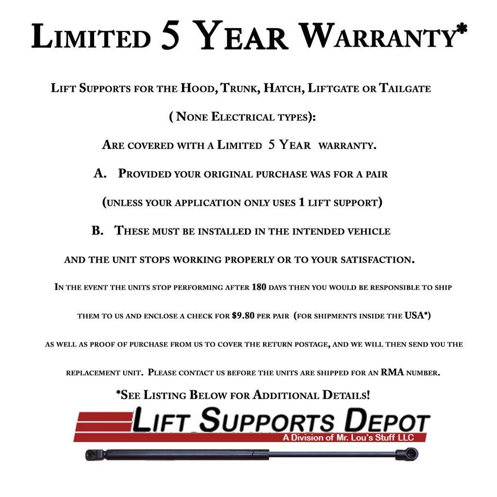2001 Lift. 2000 PM3839-a Gas to Supports 4Runner Liftgate 2 1998 1996 Pm3839 1999 1997 - Fits Depot Qty Shock 2002 Lift