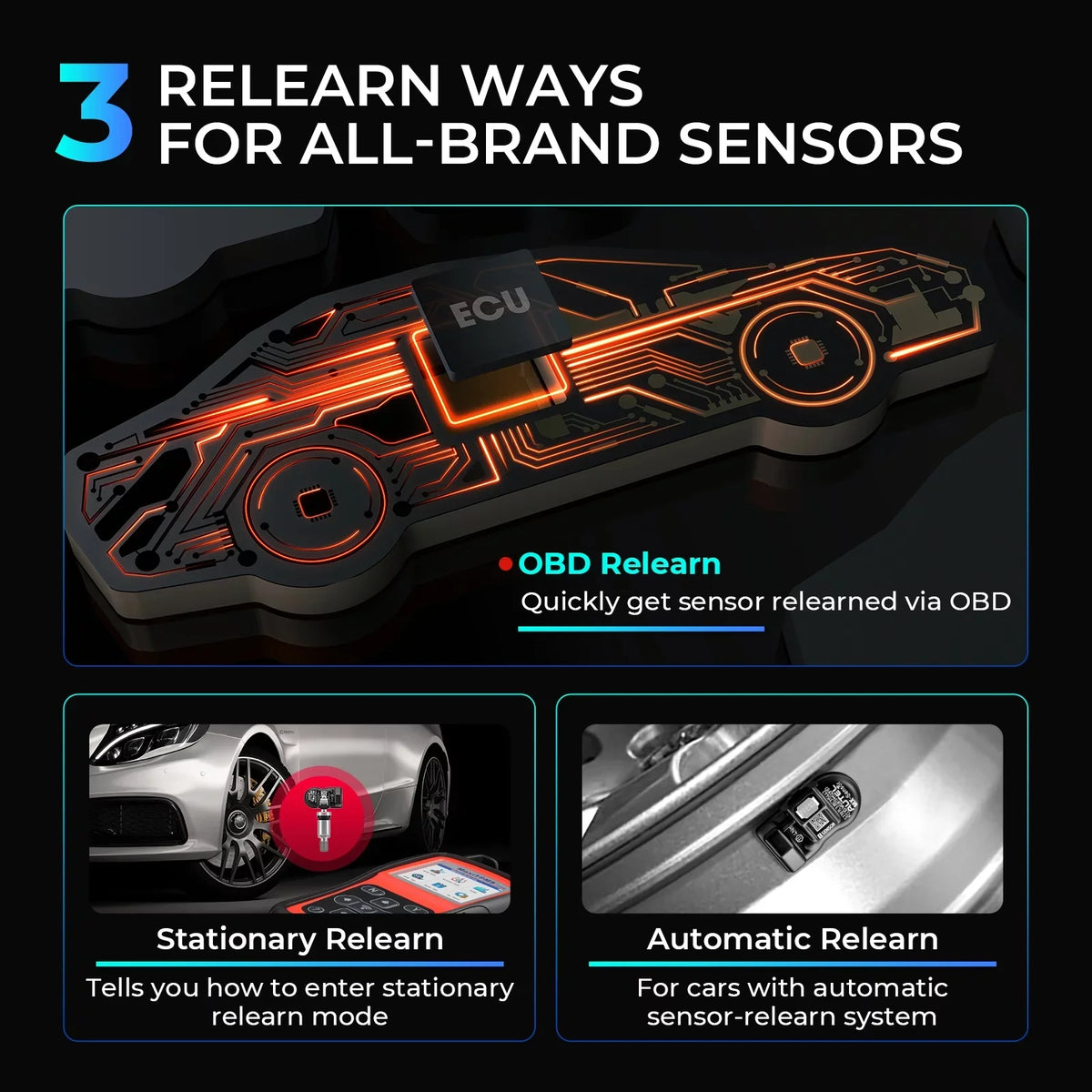 TS508WF Reset DTCs, TPMS Upgraded Scan Tool MaxiTPMS Autel Sensors, Tool TS408 TS508 TPMS Relearn/Activate Programming Read/Clear All of TPMS