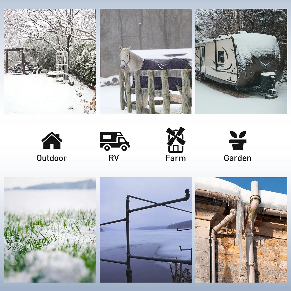 Trailer -45 for Down Hose Water for Drinking Water 15 F to FT Hose Freeze RV Outdoor Protection RV Heated