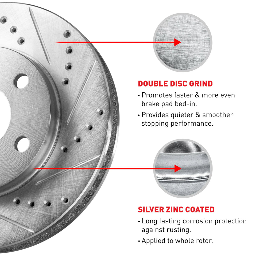 Brake Concepts Silver 59078 Concepts select: R1 Wgpn2 Rotor D/S CR-Z Fits HONDA 2016 R1